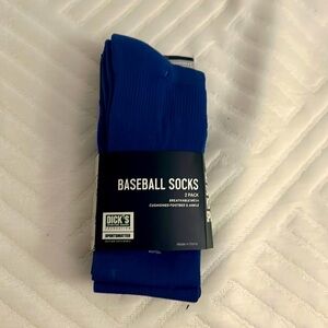 Royal blue baseball socks